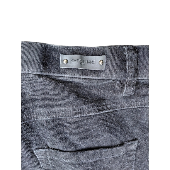 Simon Chang Black Straight Leg Jeans Timeless Style - Picture 6 of 7